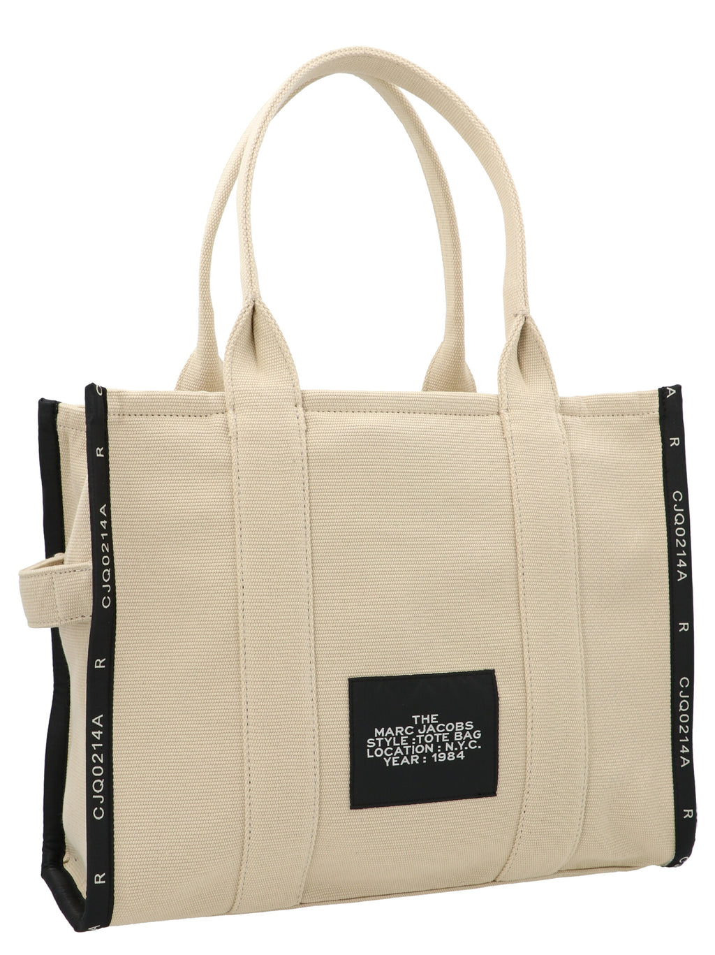Beige Cotton Tote Bag