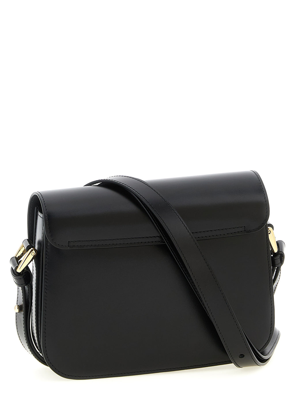 Black Cowhide Crossbody Bag