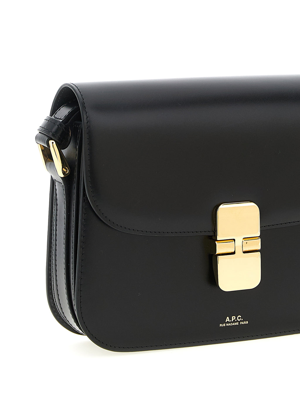 Black Cowhide Crossbody Bag