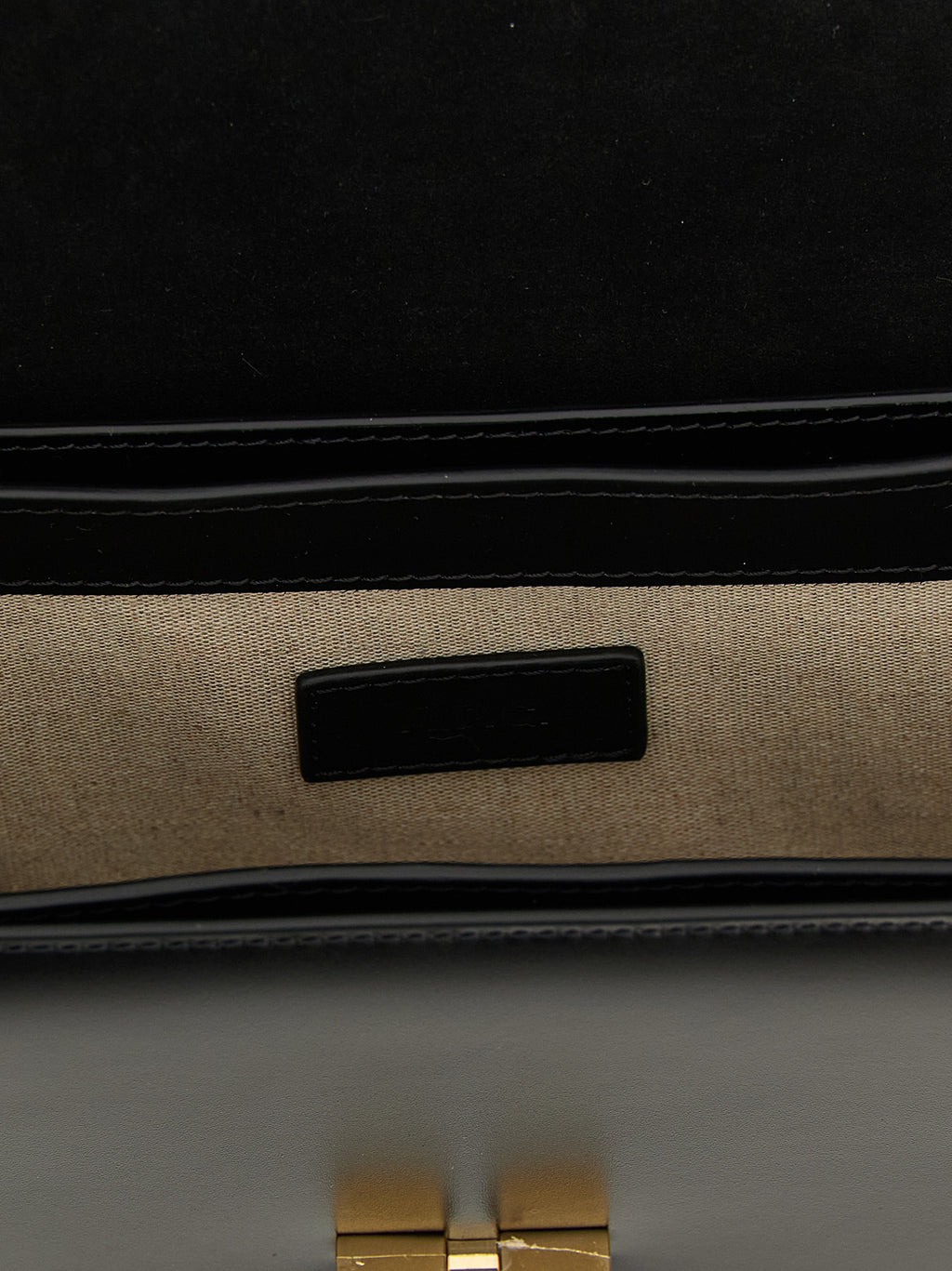 Black Cowhide Crossbody Bag