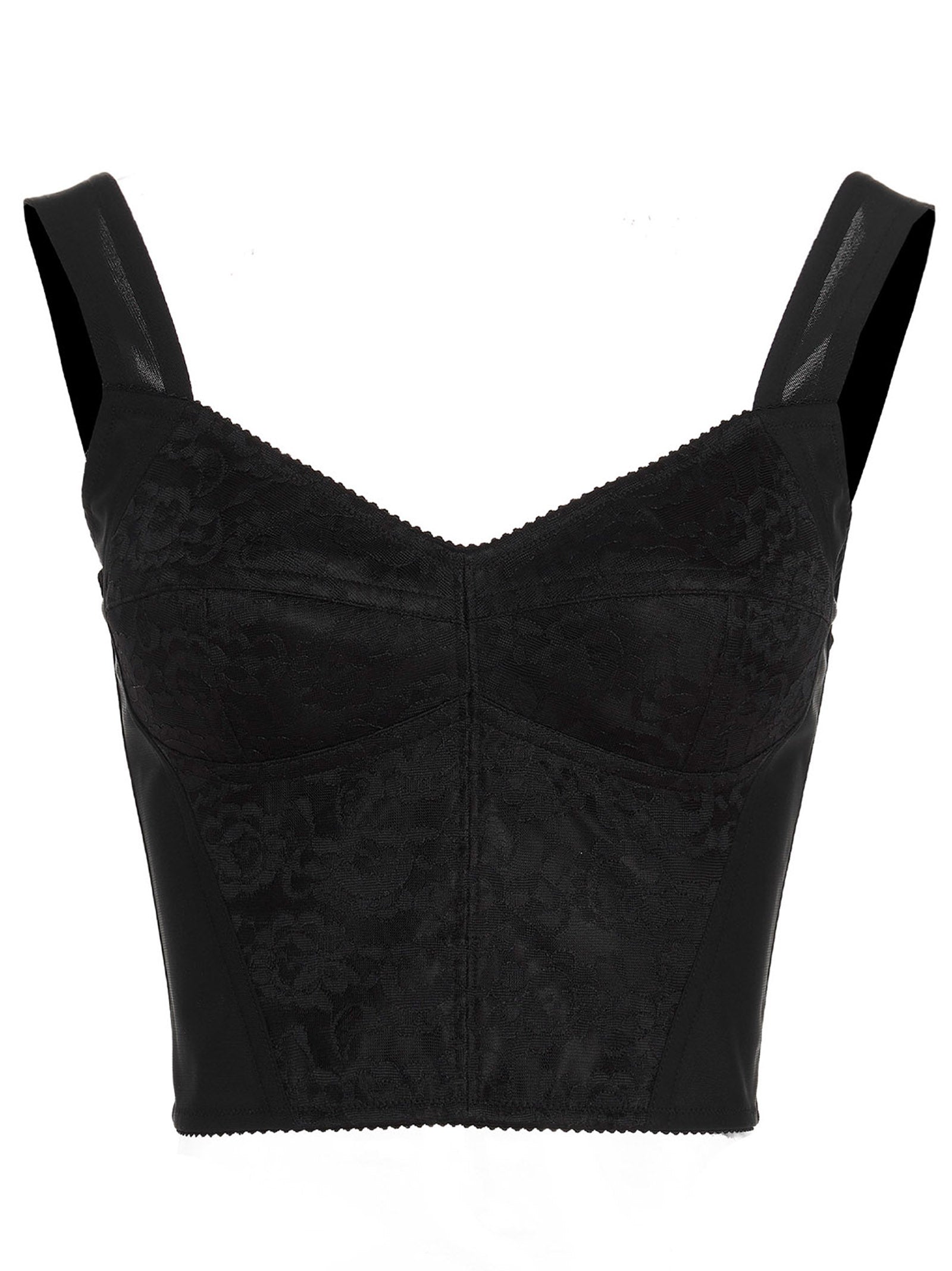 Black Polyamide Tank Tops