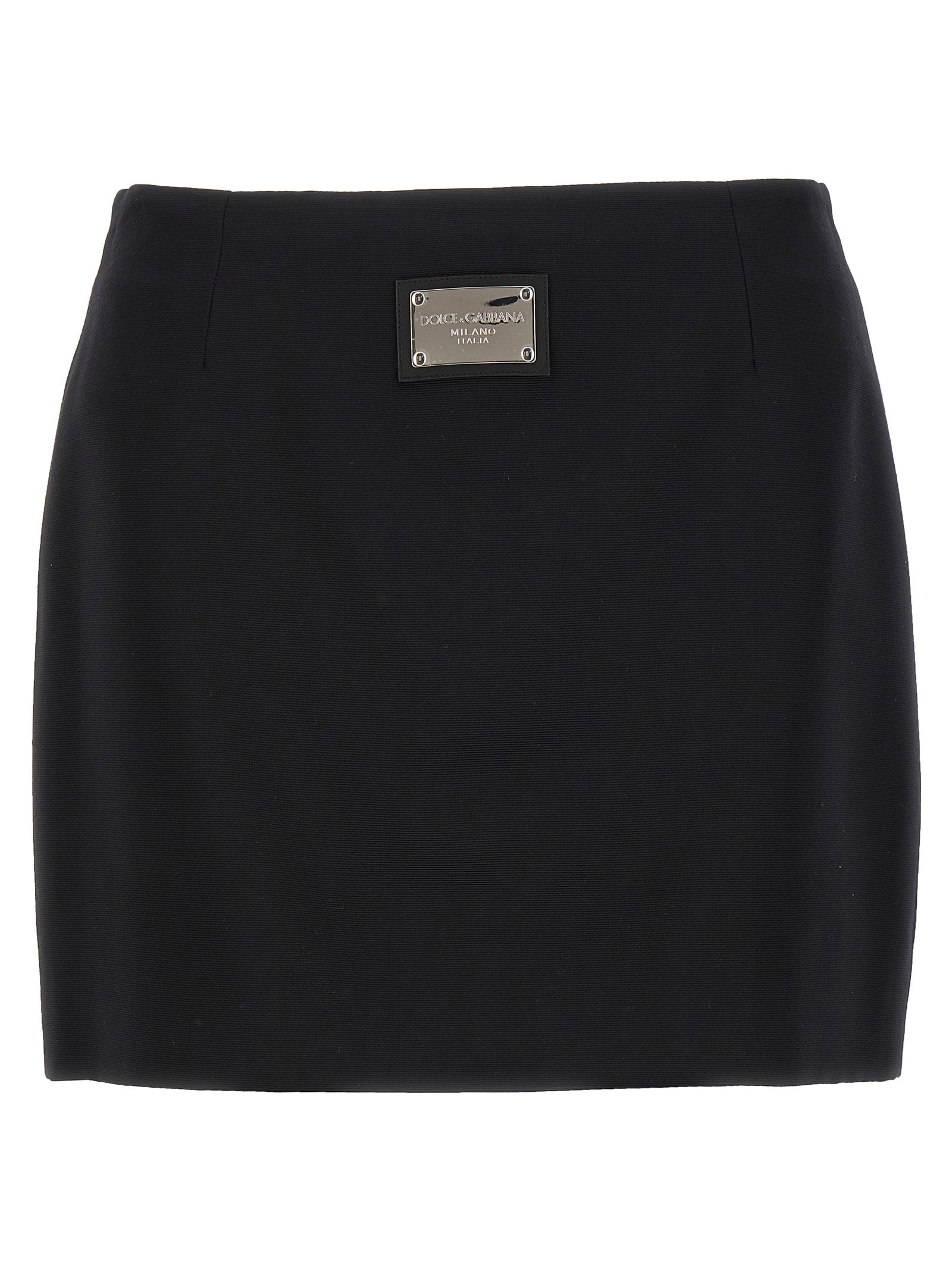 Black Viscose Long Skirt