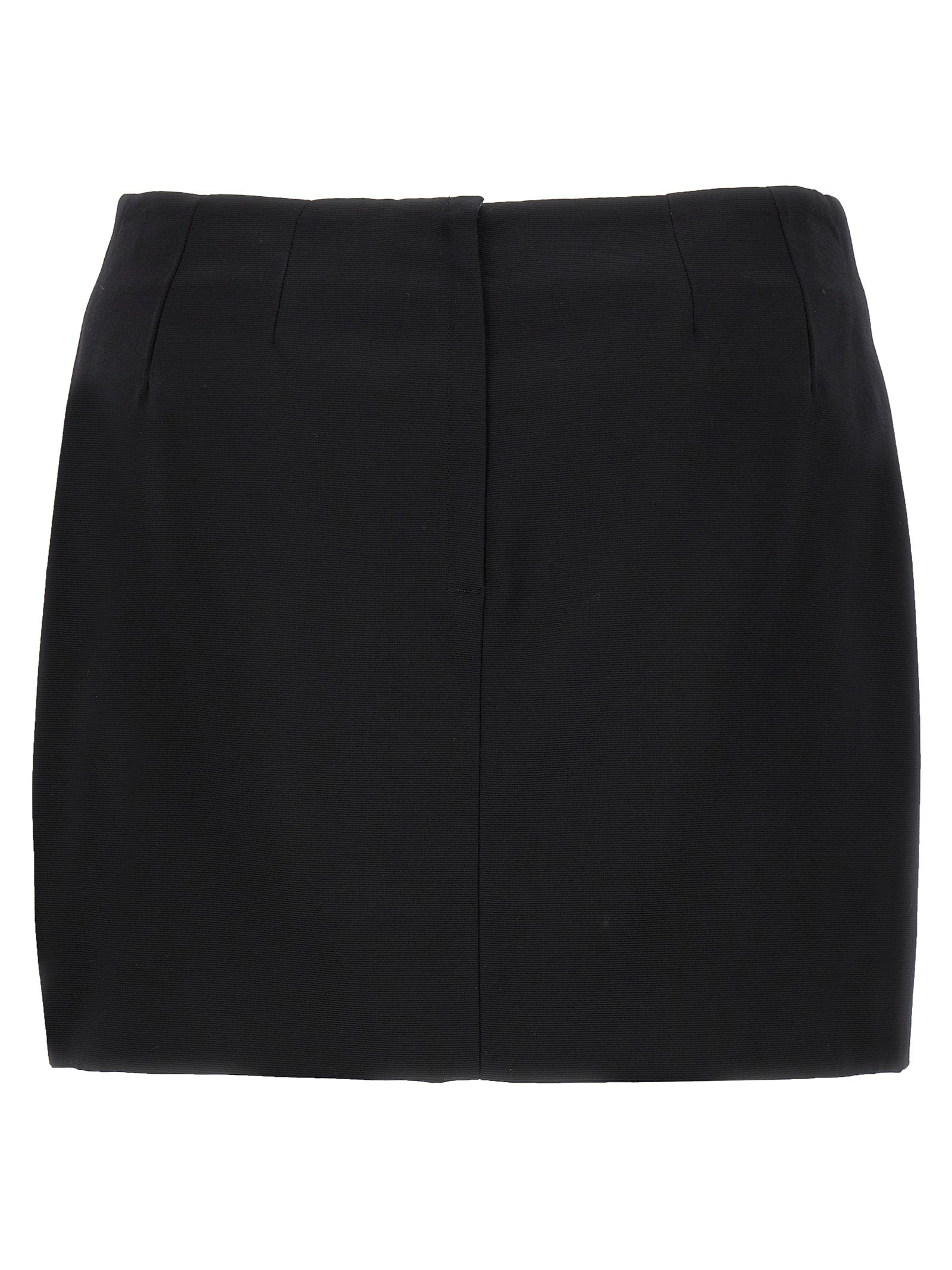 Black Viscose Long Skirt