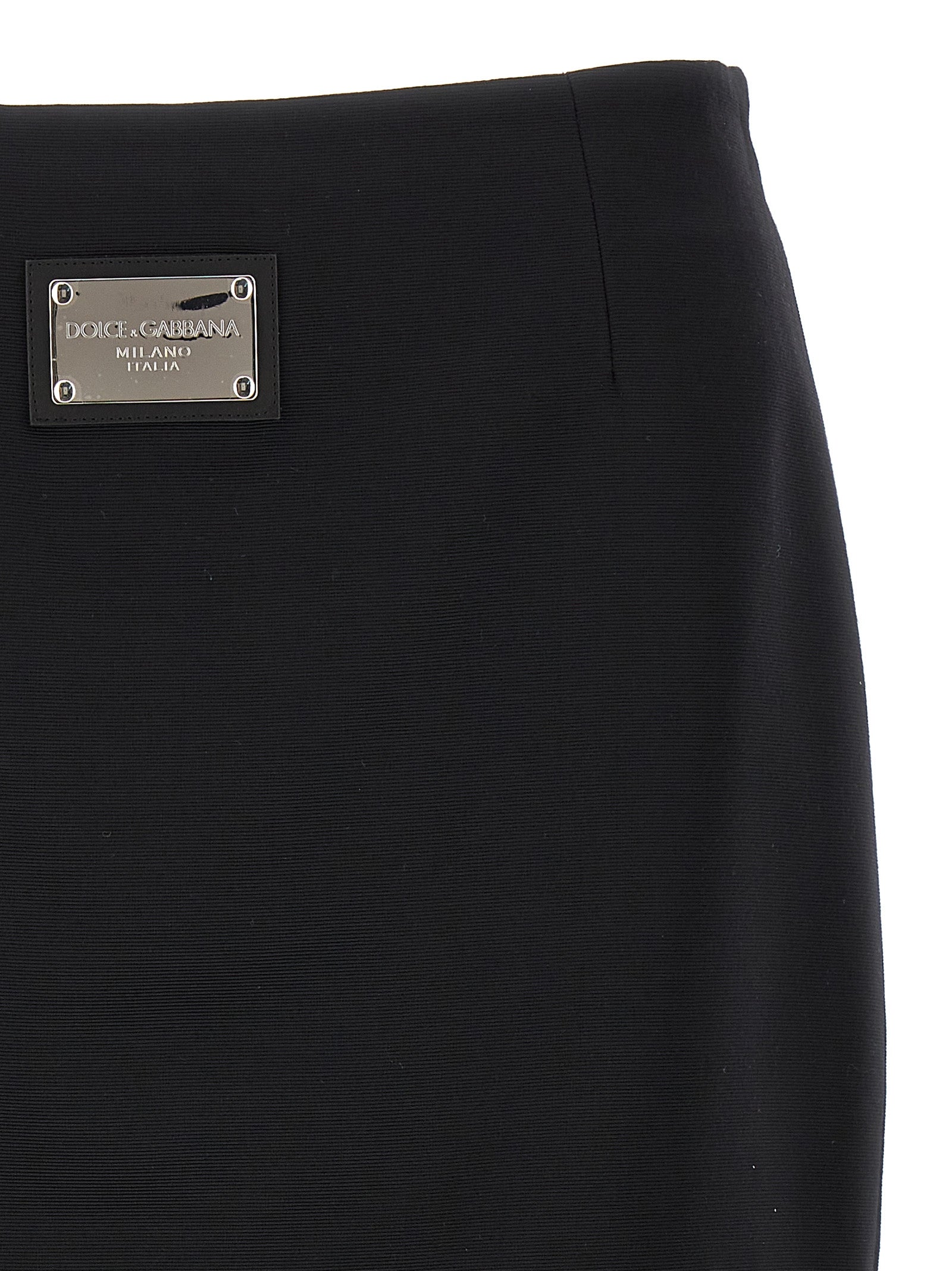 Black Viscose Long Skirt