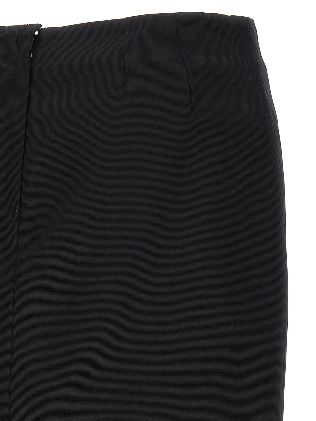 Black Viscose Long Skirt