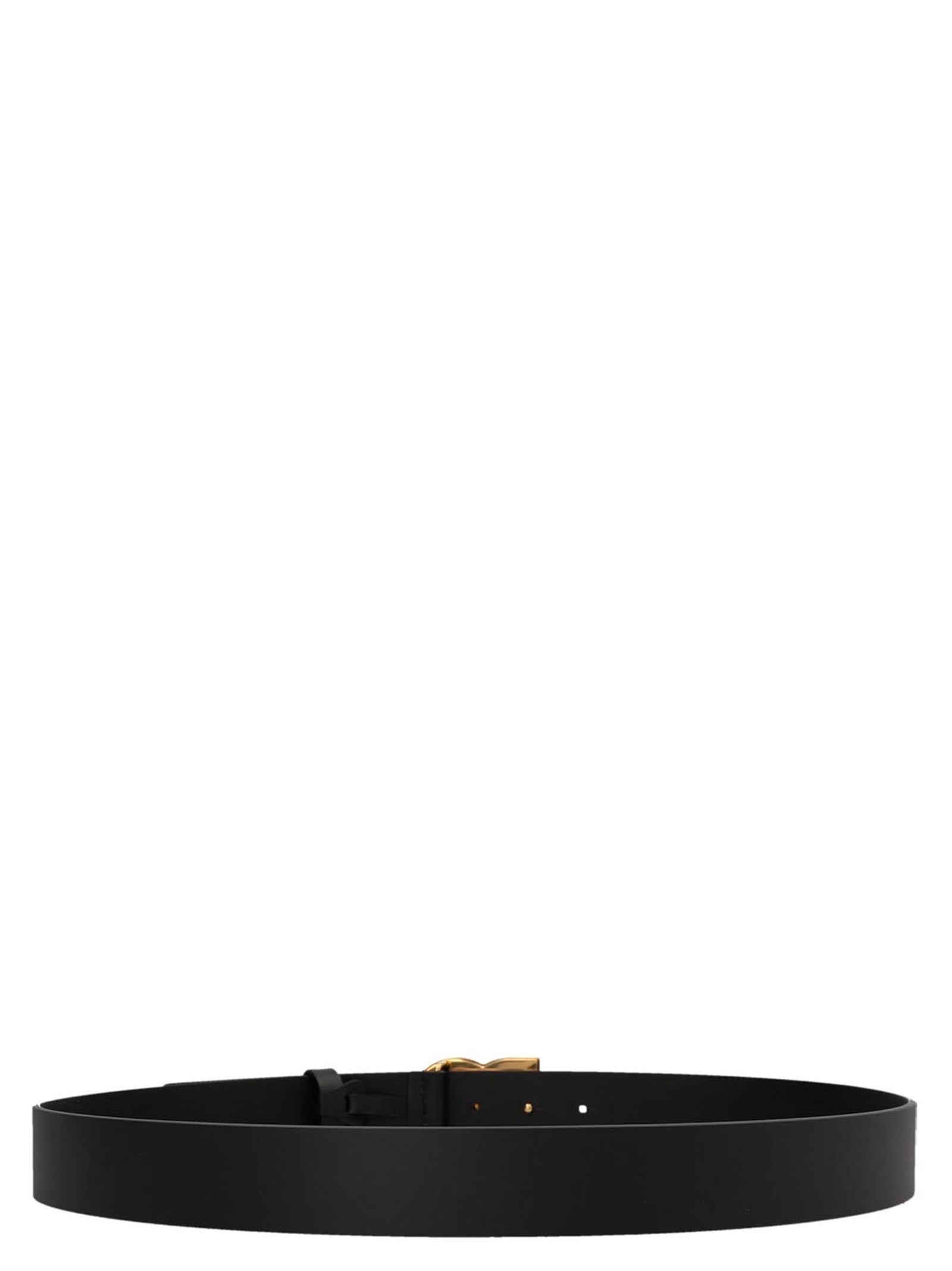 Black Lamb Leather Regular Belt