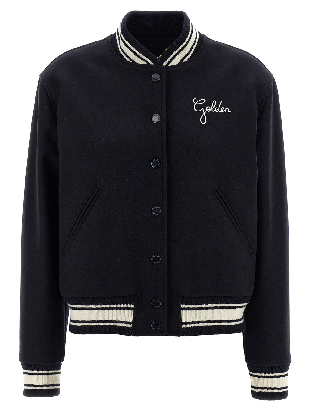 Blue Virgin Wool Bomber