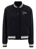 Blue Virgin Wool Bomber