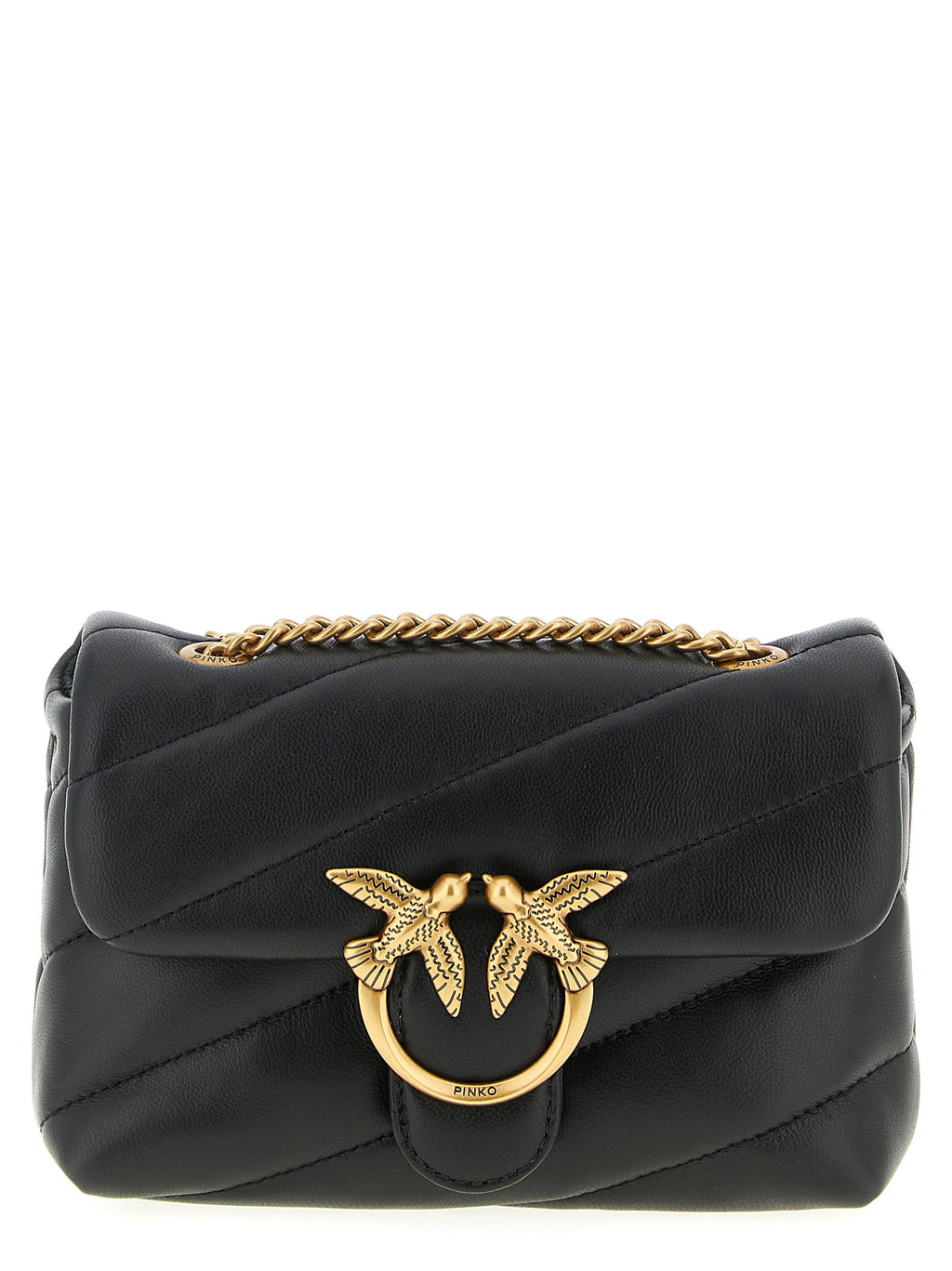Black Lamb Leather Crossbody Bag