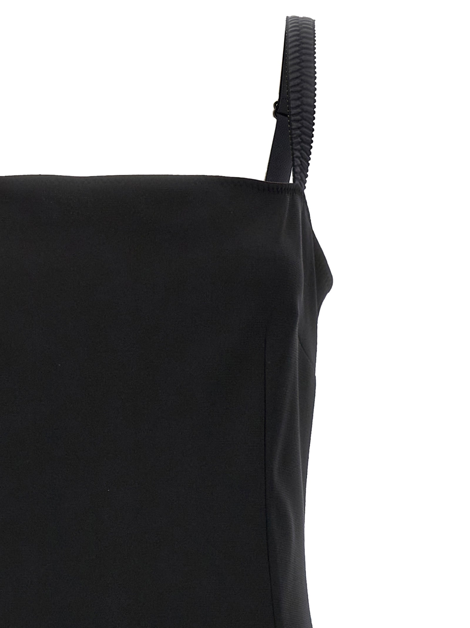 Black Viscose Midi Dress