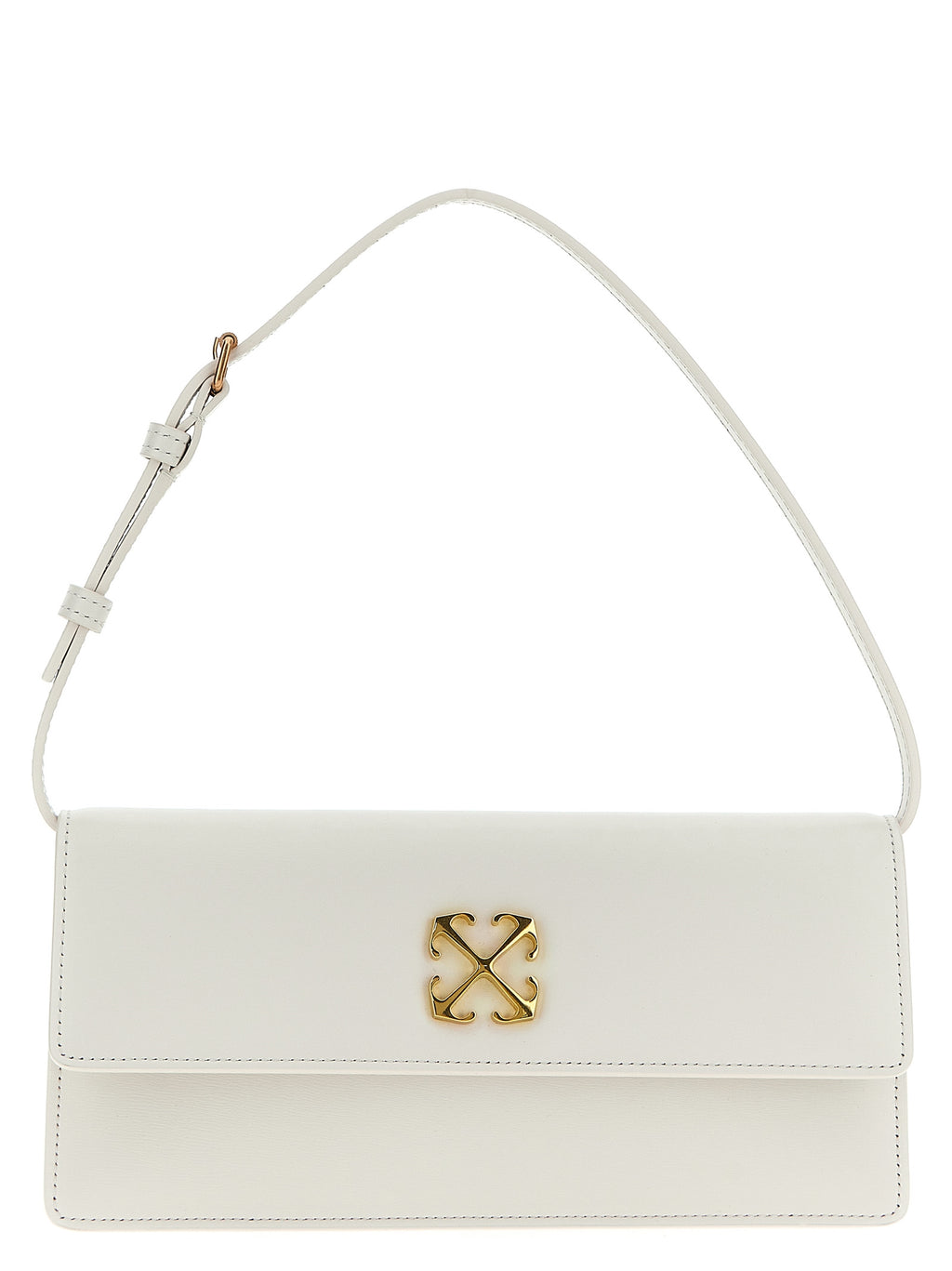 White Calfskin Shoulder Bag