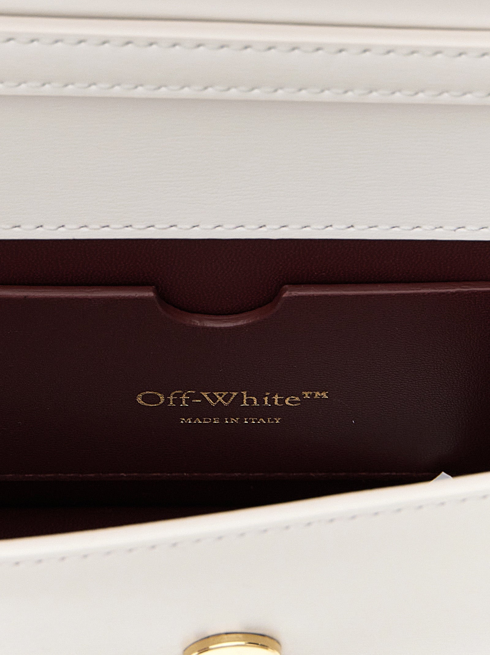 White Calfskin Shoulder Bag