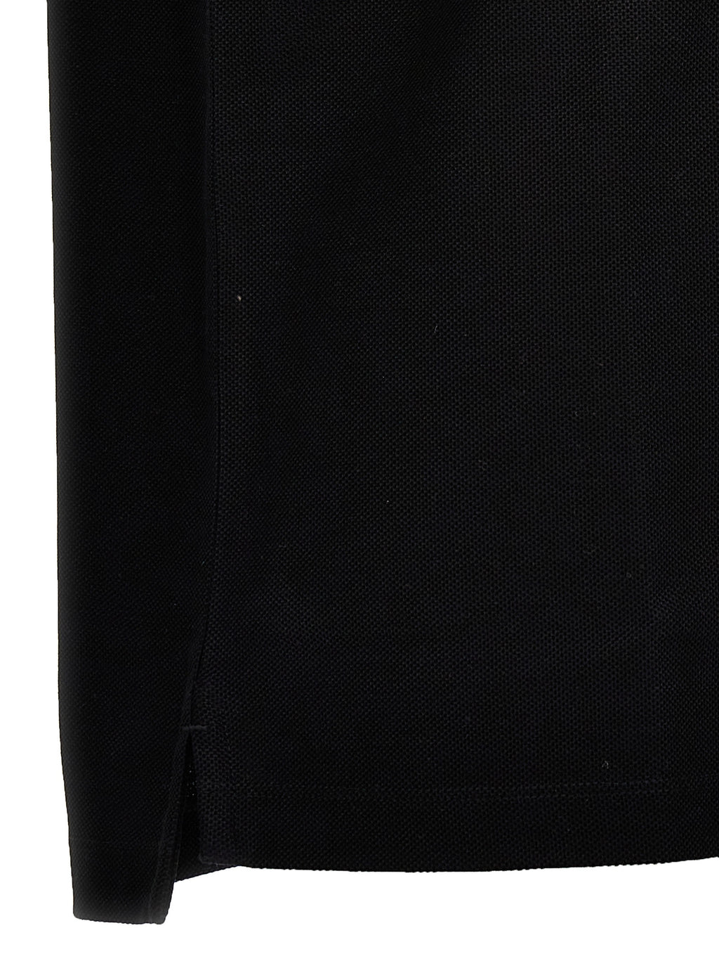 Black Cotton Polo Shirt