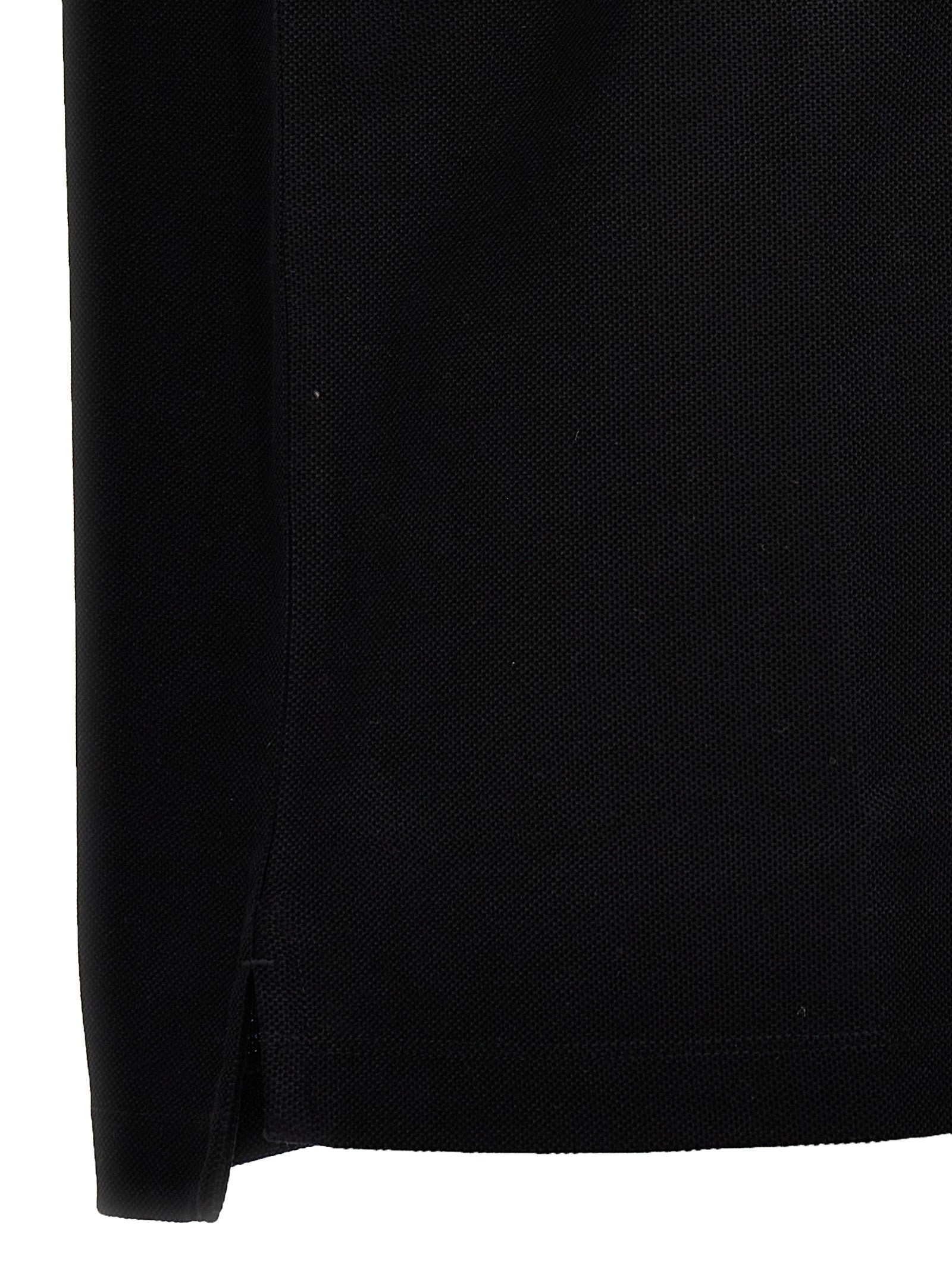 Black Cotton Polo Shirt
