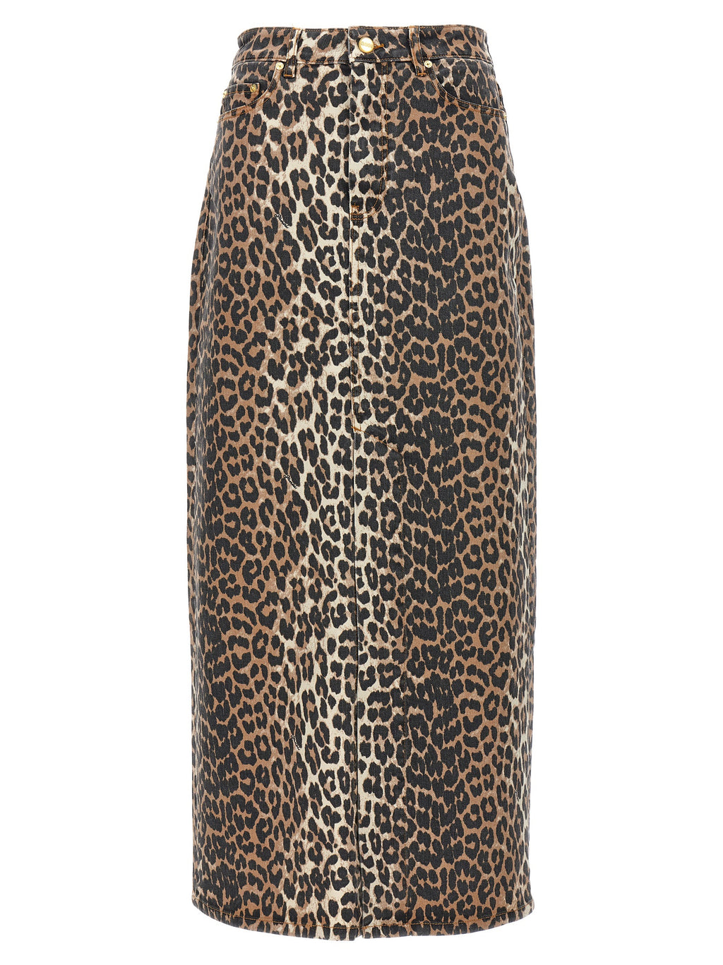 Brown Organic Cotton Mini Skirt