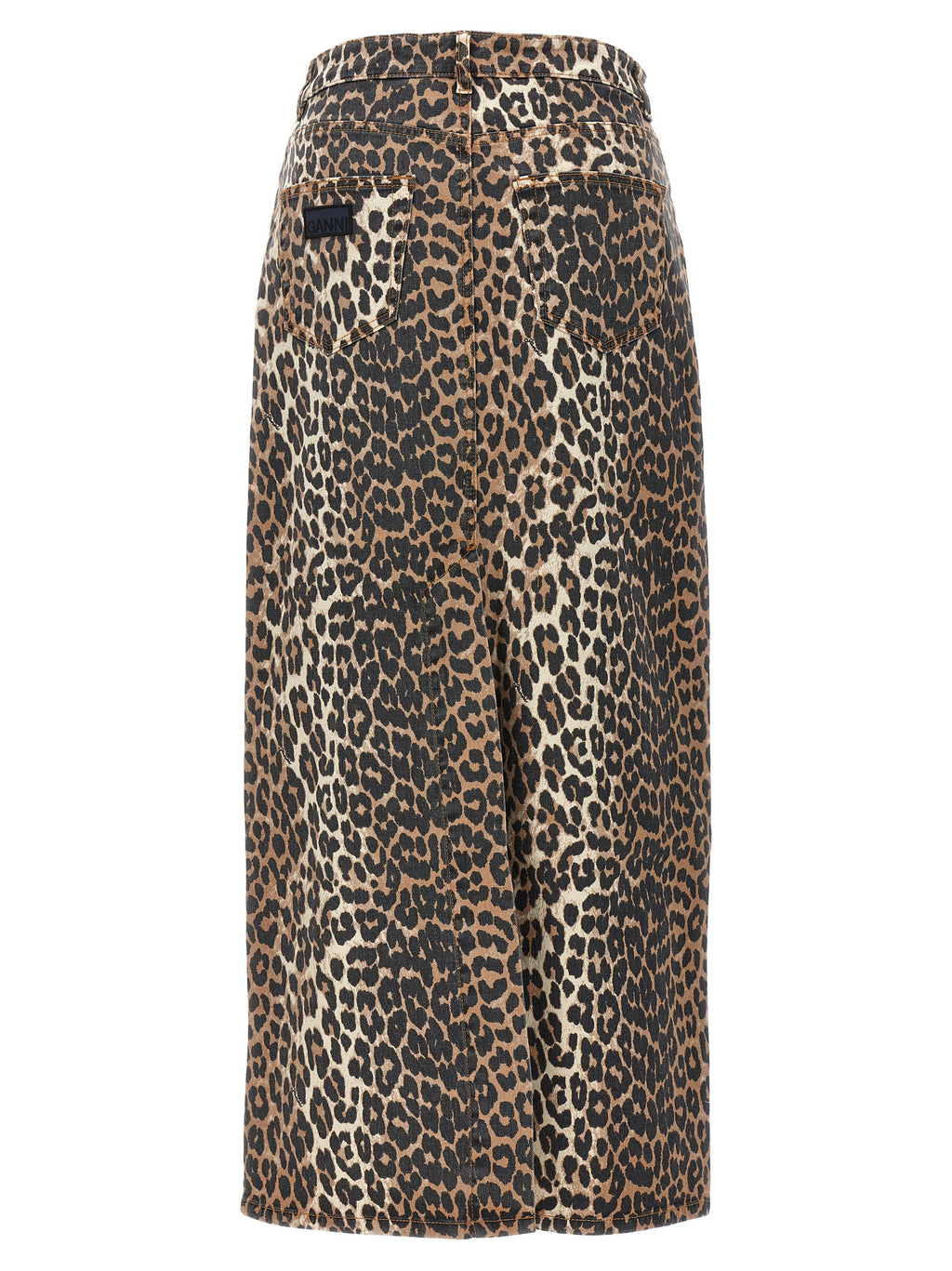 Brown Organic Cotton Mini Skirt