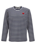 Blue Cotton Long Sleeve T-Shirt
