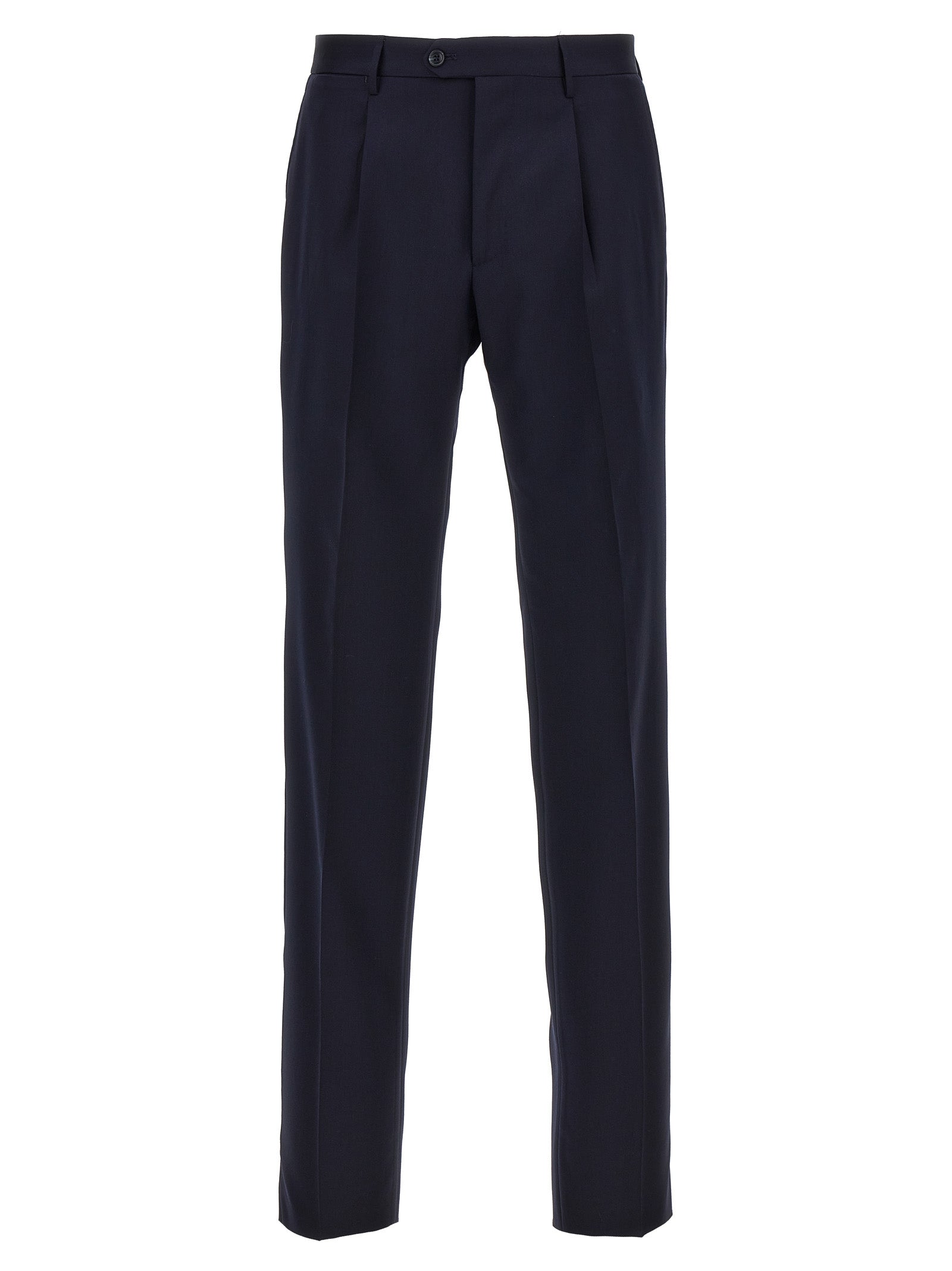 Blue Virgin Wool Two-Piece Suit