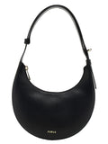 Black Calfskin Shoulder Bag