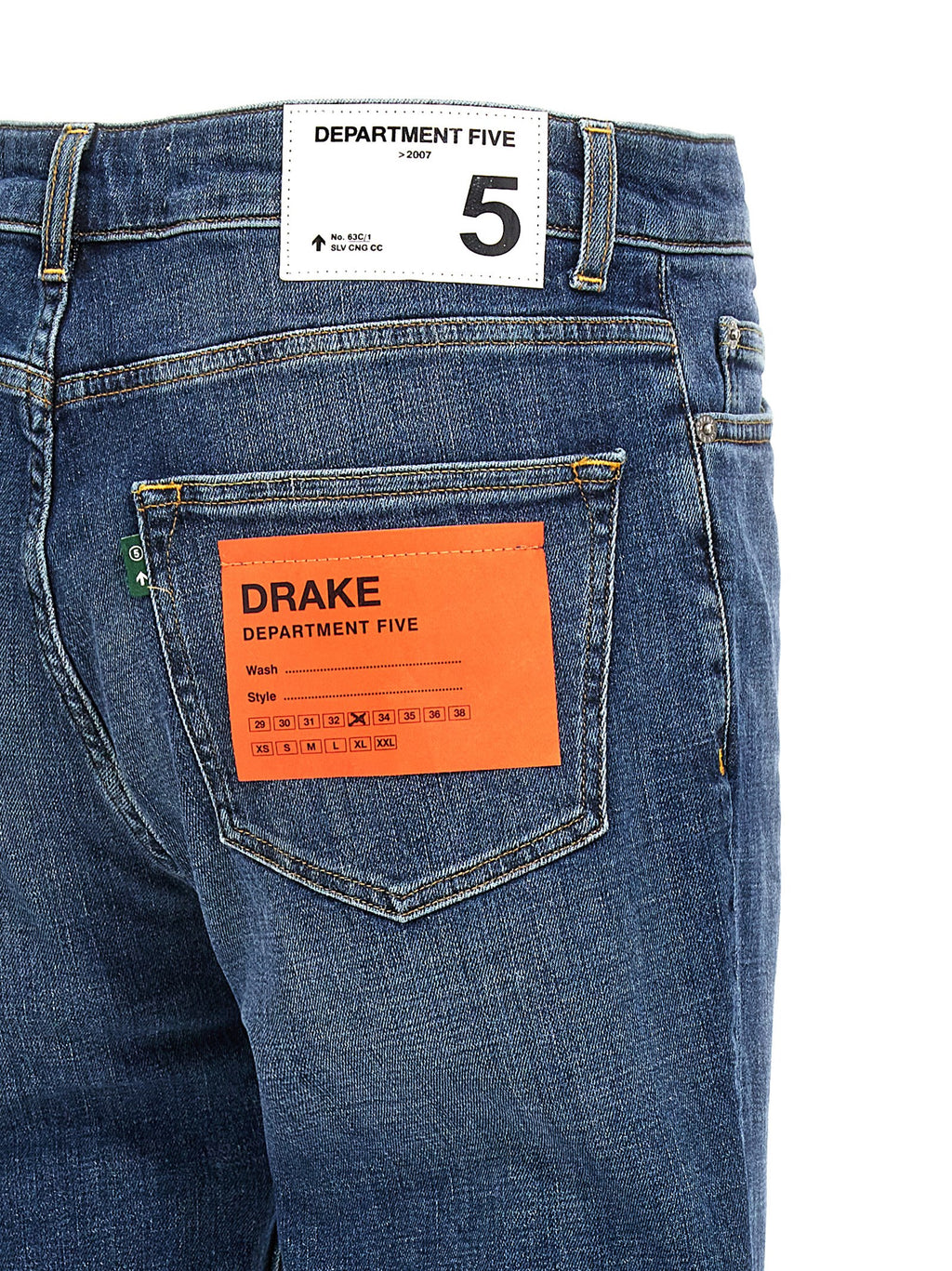 Blue Cotton Jeans Denim