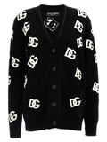 Bicolor Virgin Wool Cardigan