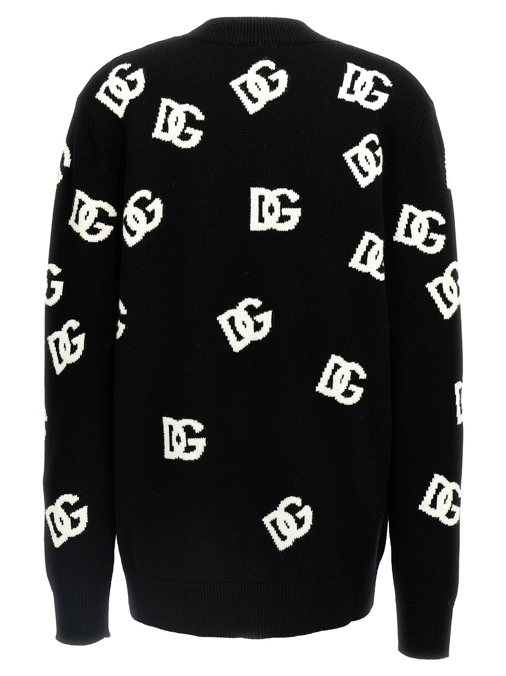Bicolor Virgin Wool Cardigan