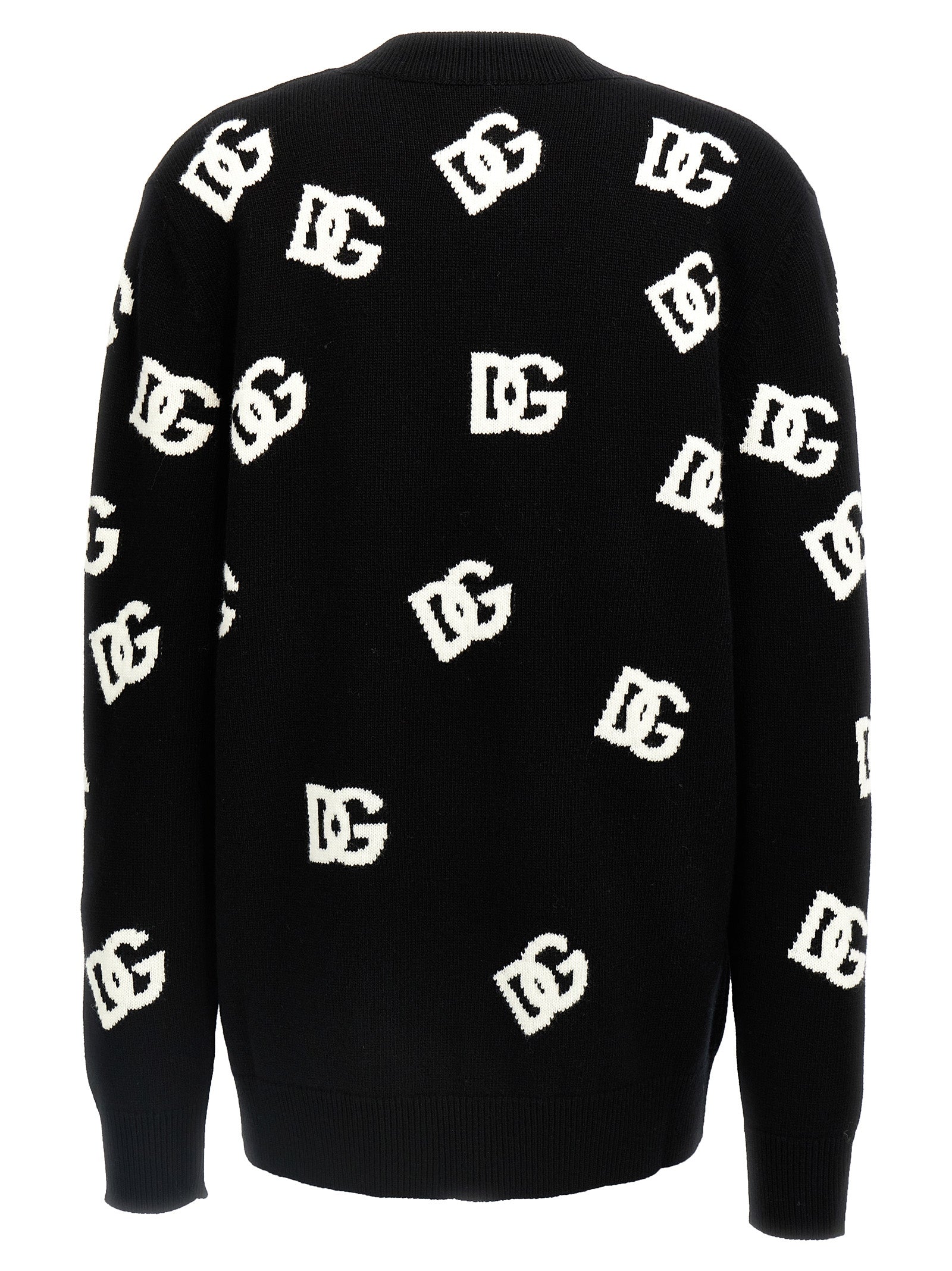 Bicolor Virgin Wool Cardigan