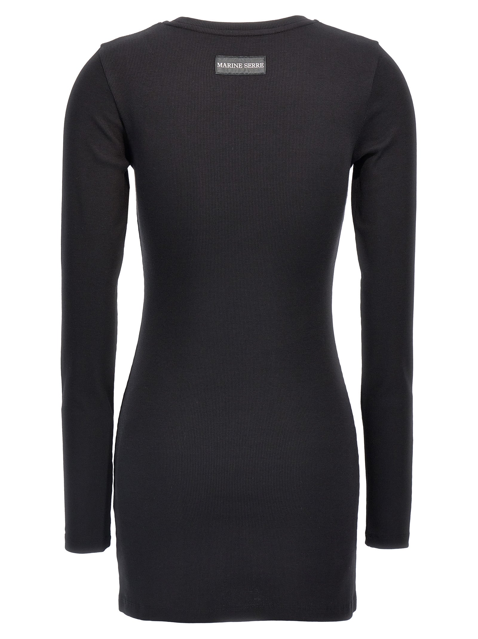 Black Cotton Short Dress
