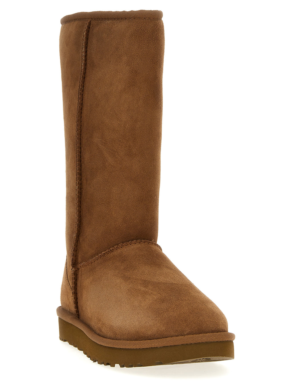 Brown Suede Leather Over The Knee