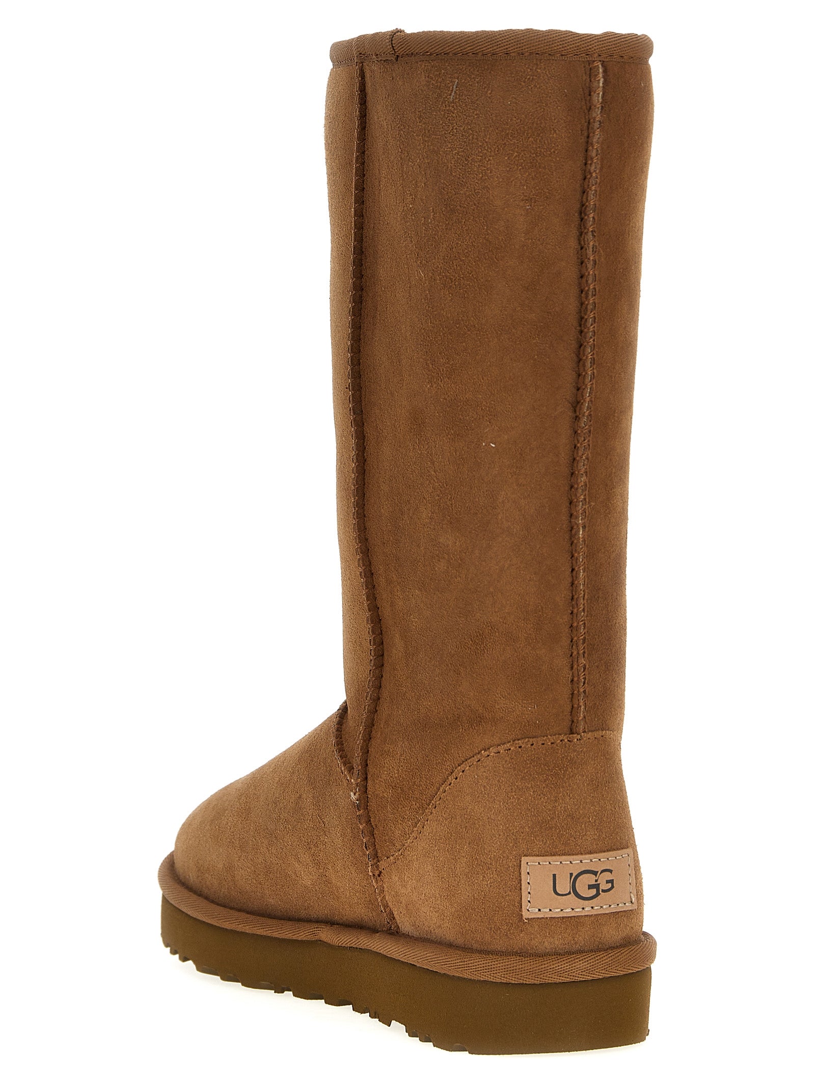 Brown Suede Leather Over The Knee