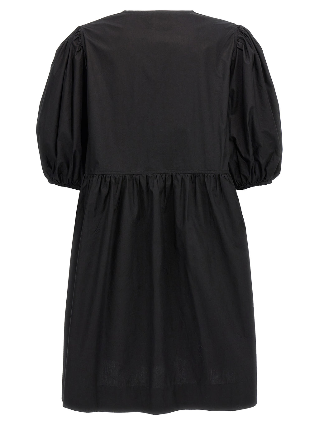 Black Cotton Short Dress