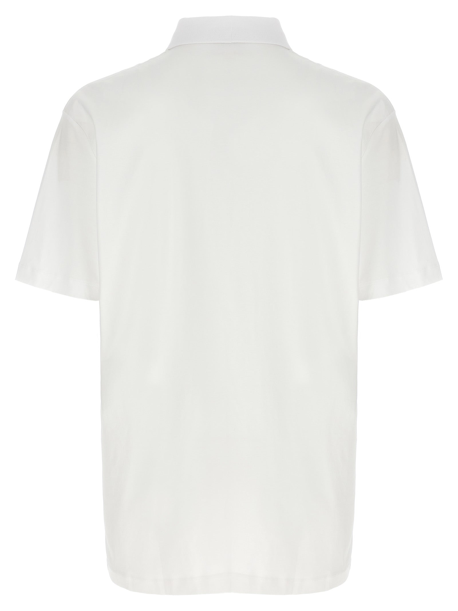 White Cotton Polo Shirt