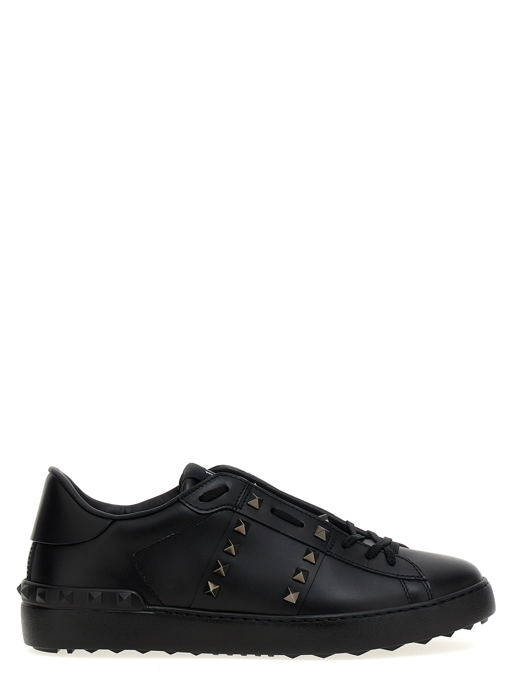 Black Calfskin Low Top Sneakers