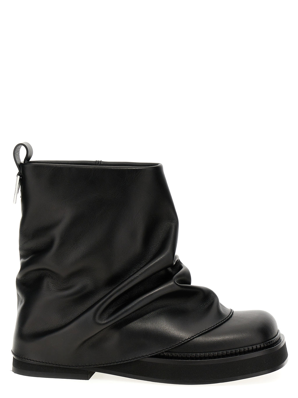 Black Calfskin Ankle Boots
