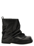 Black Calfskin Ankle Boots