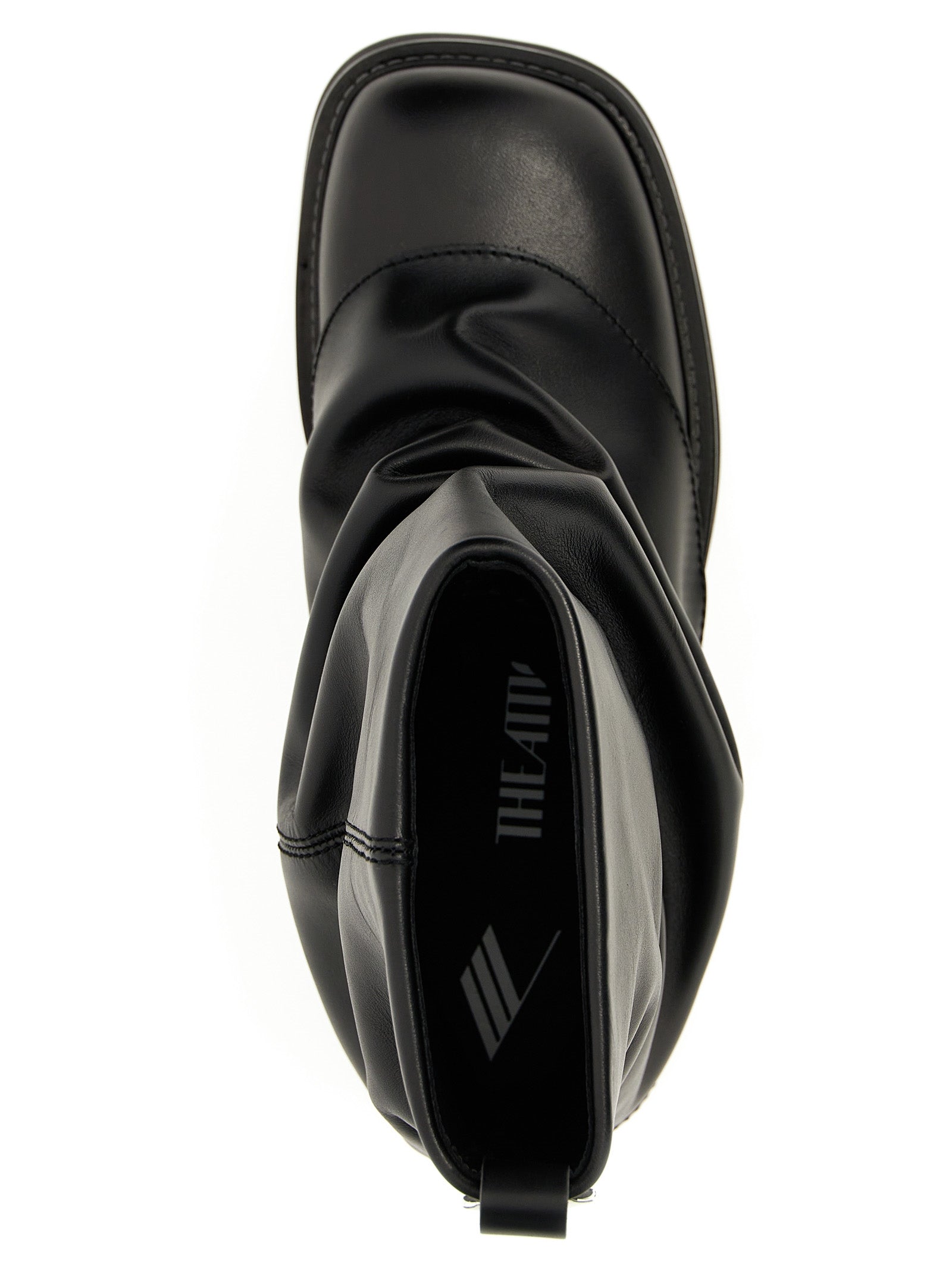 Black Calfskin Ankle Boots