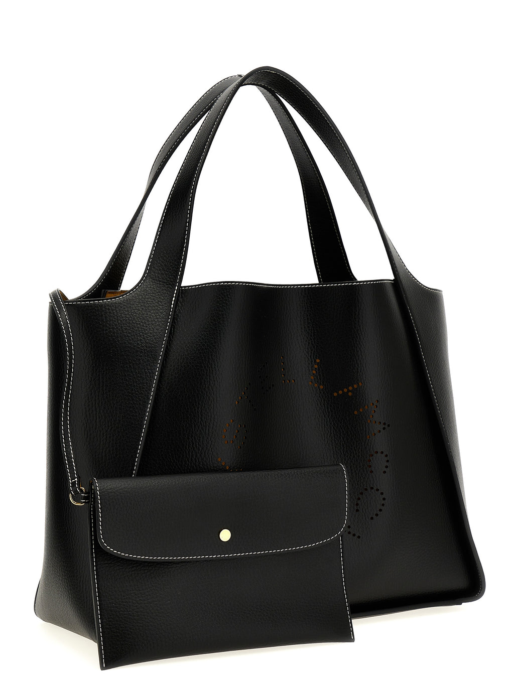 Black Polyamide Tote Bag