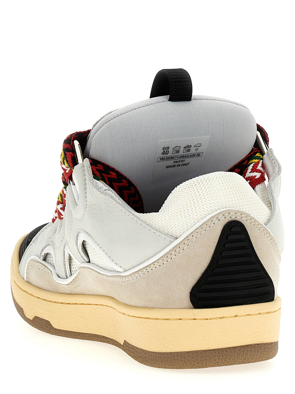 Gray Calfskin Chunky Sneakers