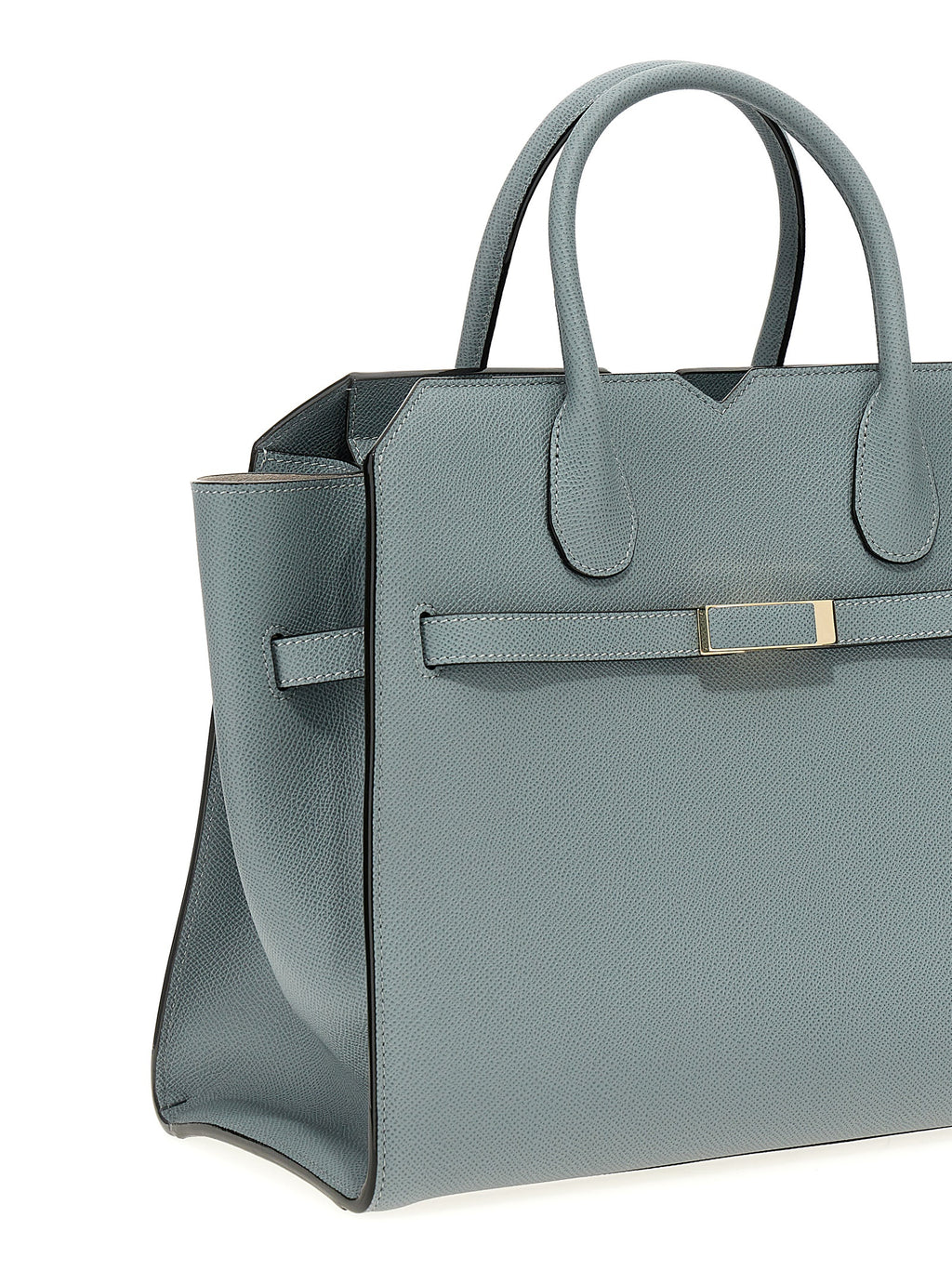 Gray Calfskin Handbag
