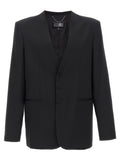 Black Polyester Blazer