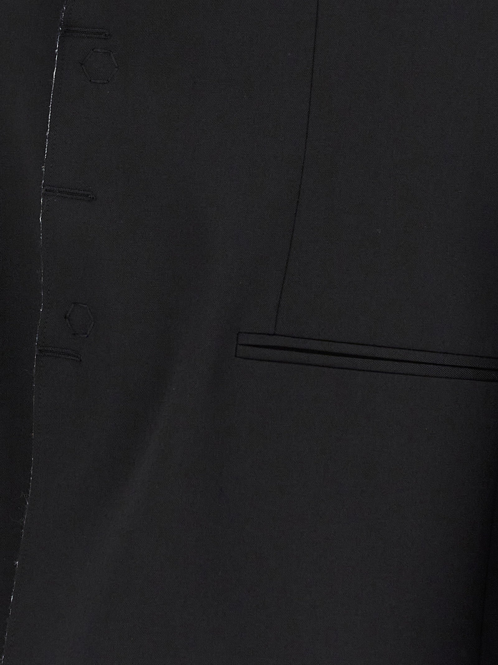 Black Polyester Blazer