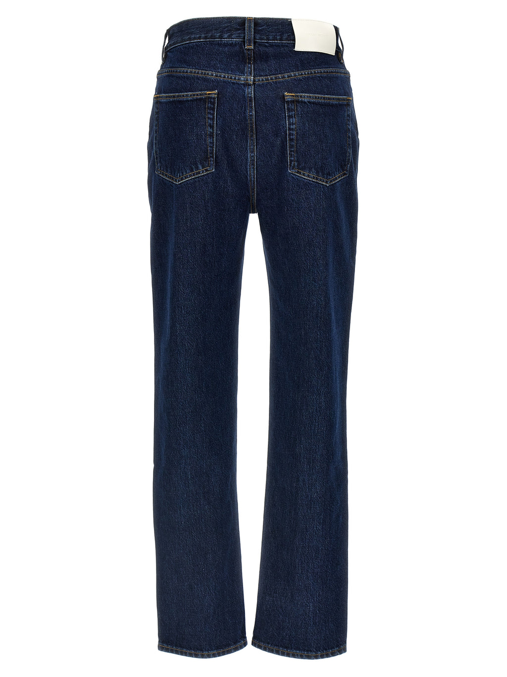 Blue Organic Cotton Straight-Leg Jeans