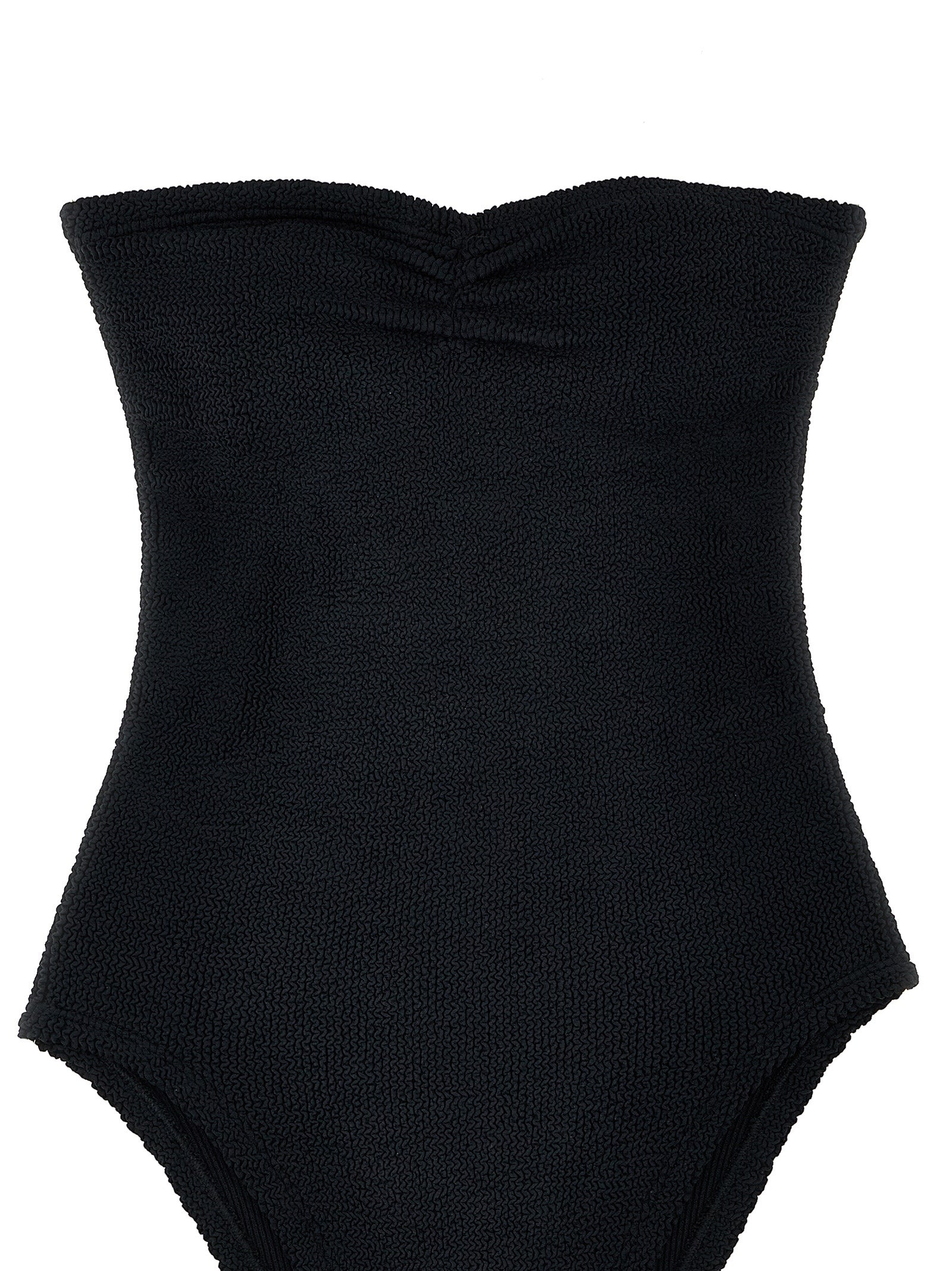 Black Polyamide One-Piece Swimsuit