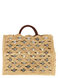 Beige Raffia Handbag