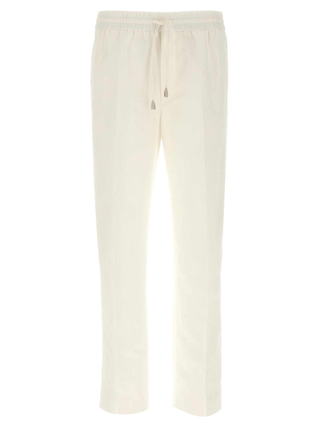White Linen Casual Pants