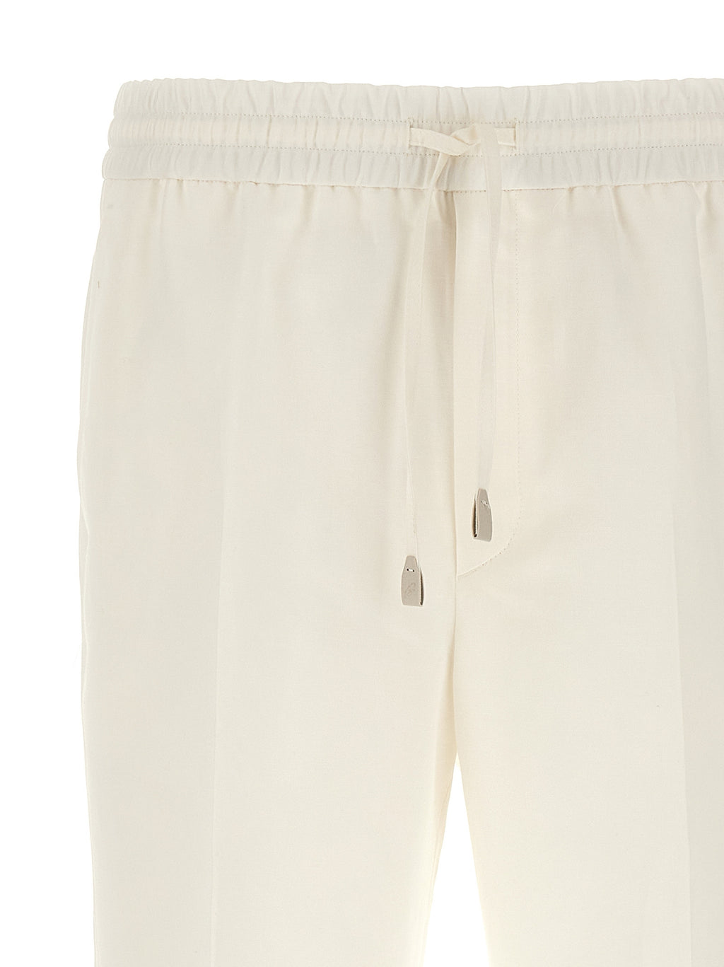 White Linen Casual Pants