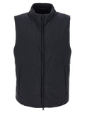 Black Polyamide Sleeveless Jacket