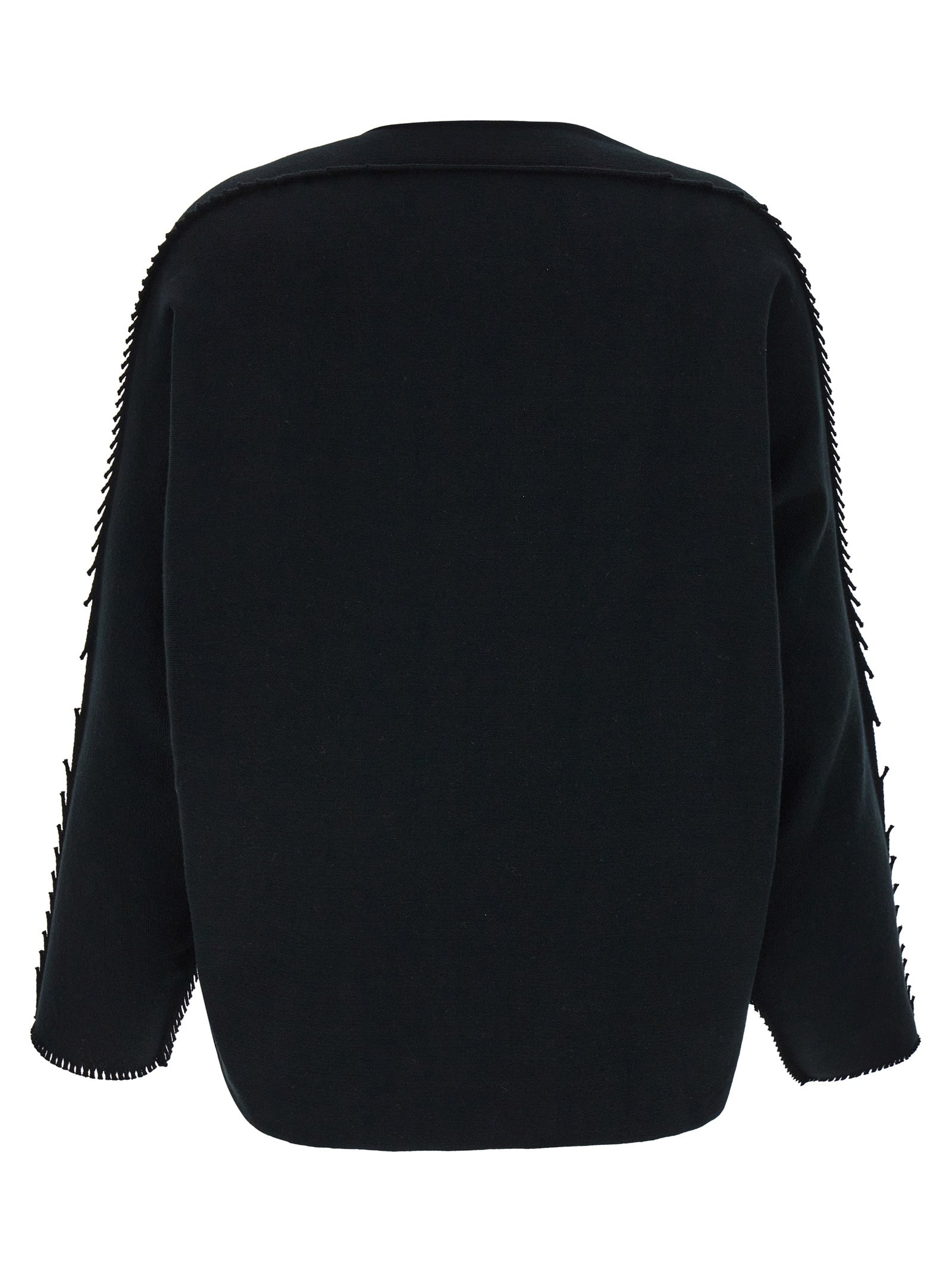 Black Cotton Cardigan
