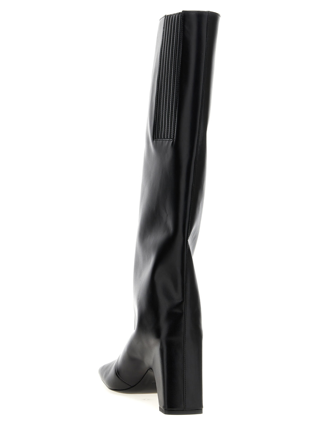 Black Cowhide Over The Knee