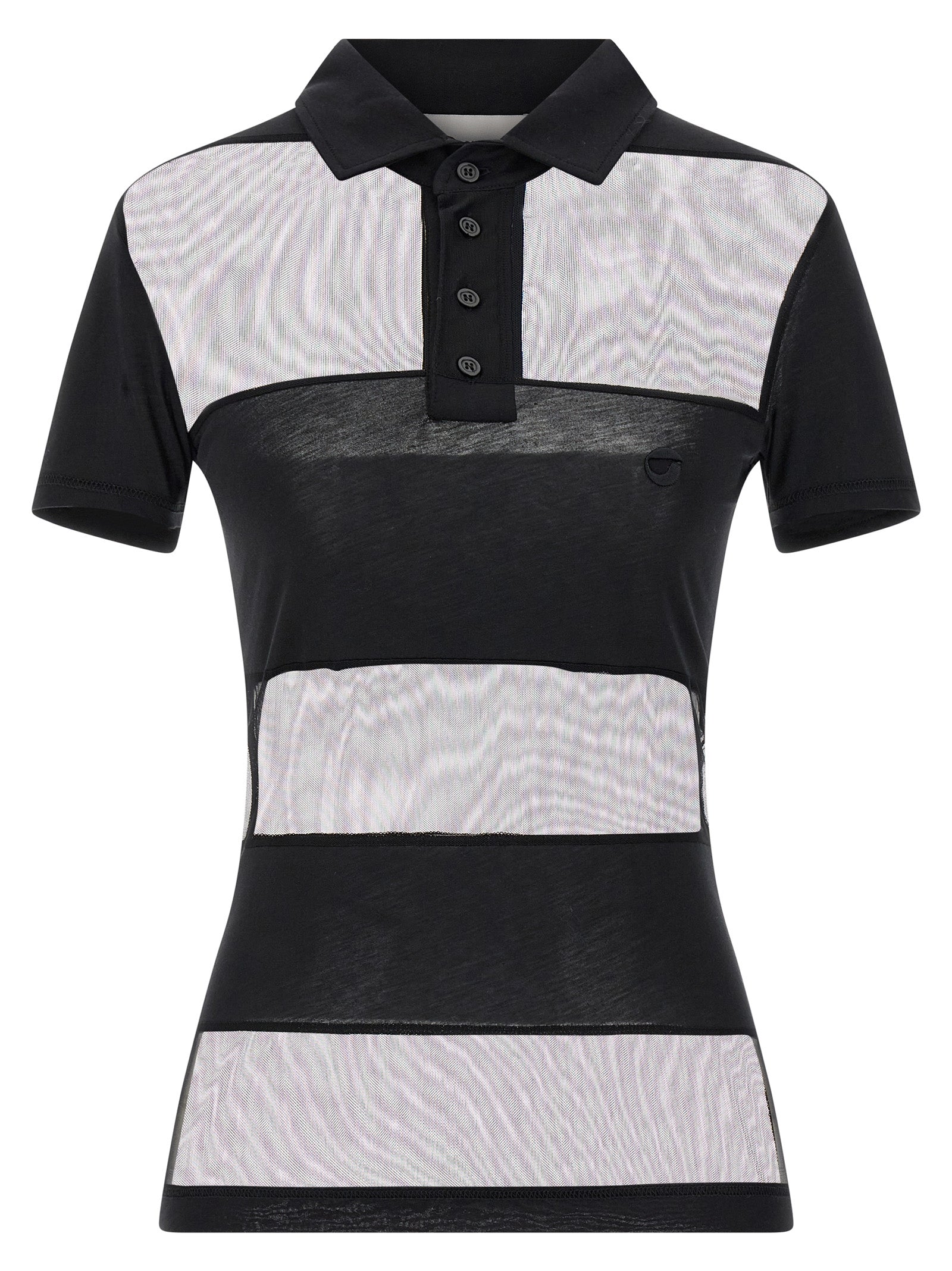 Black Cotton Polo Shirt